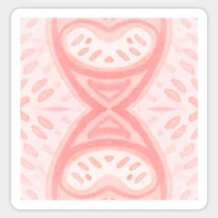 Pastel Pink Seed Pod Watercolor Pattern Sticker